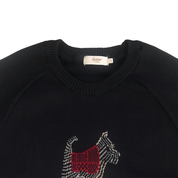 COTTON TRADERS English Terrier Coogi Style CREW NECK Sweater! - Picture 6 of 6